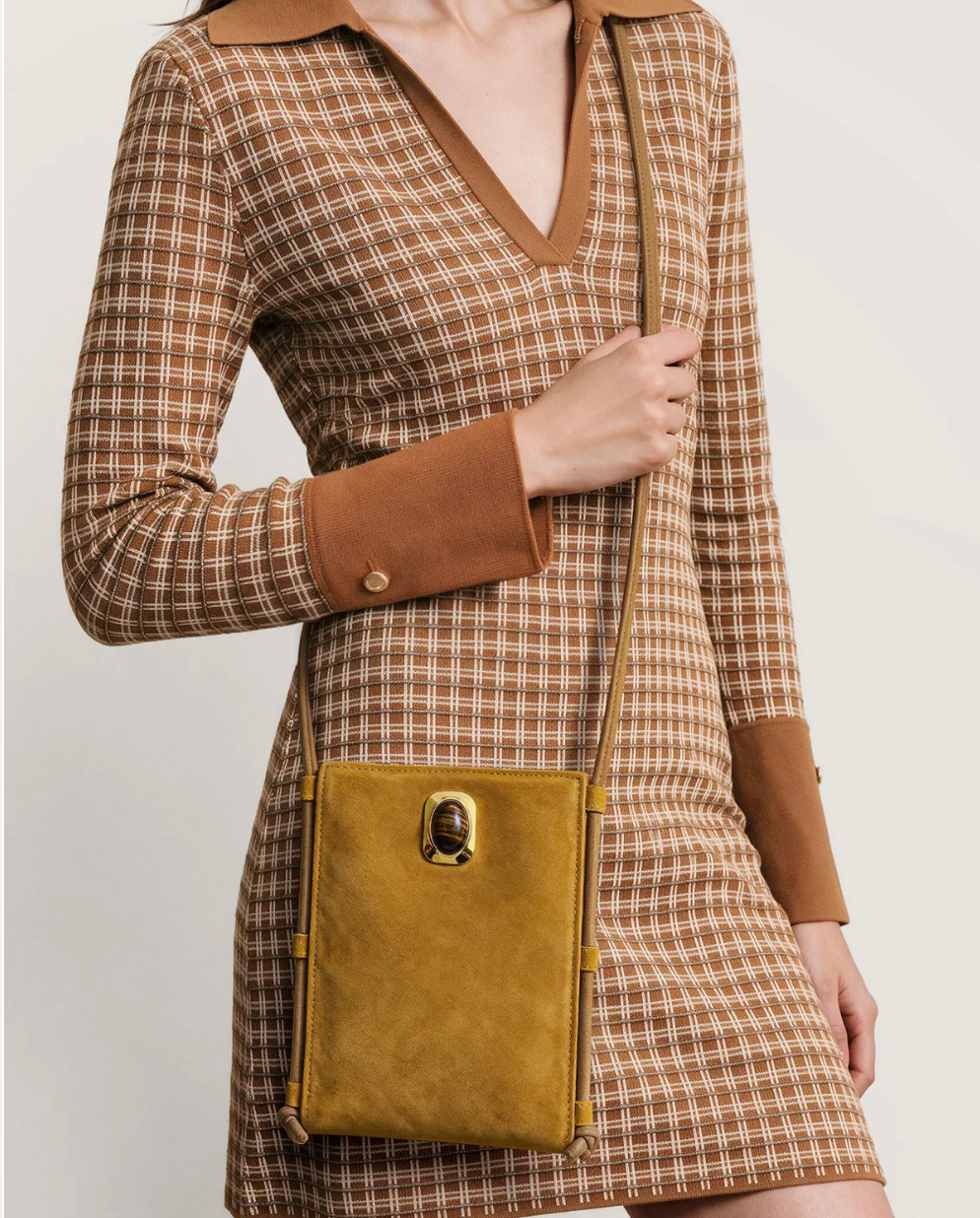 Stone Embellished Tether Bag