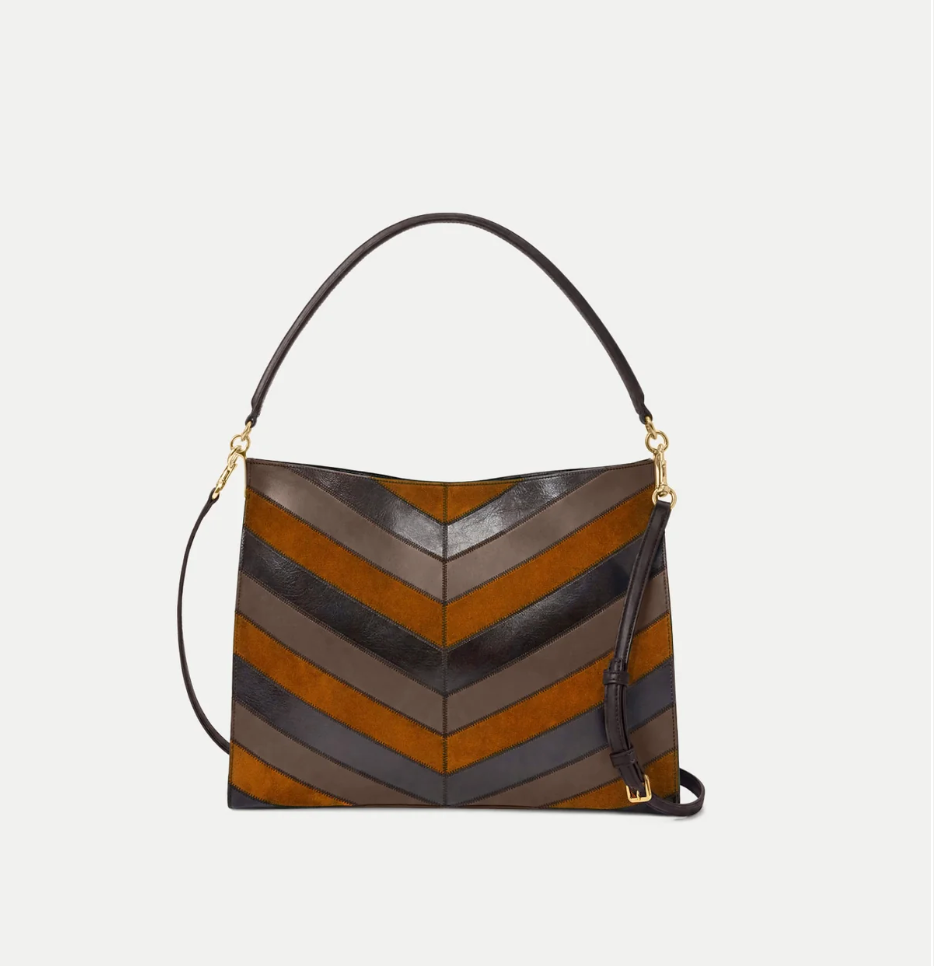 Chevron Vida Shoulder Bag