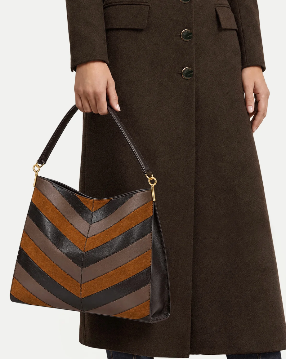 Chevron Vida Shoulder Bag