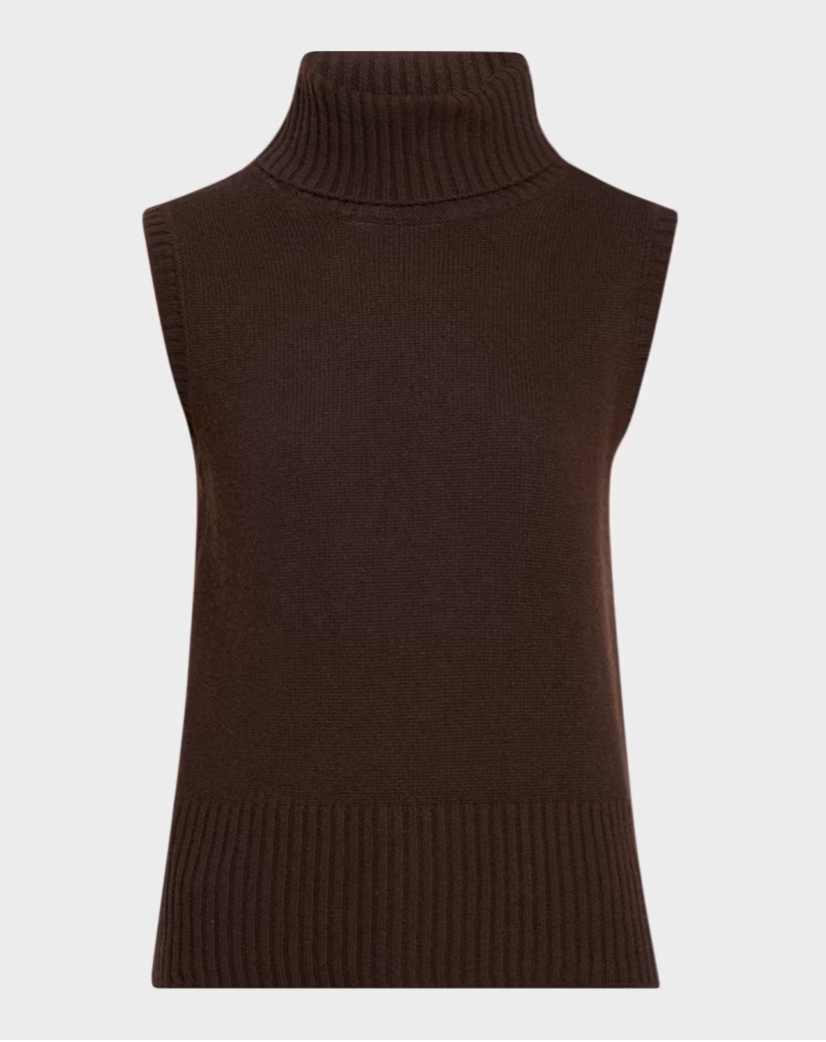 Mazzy Cashmere Turtleneck Tank