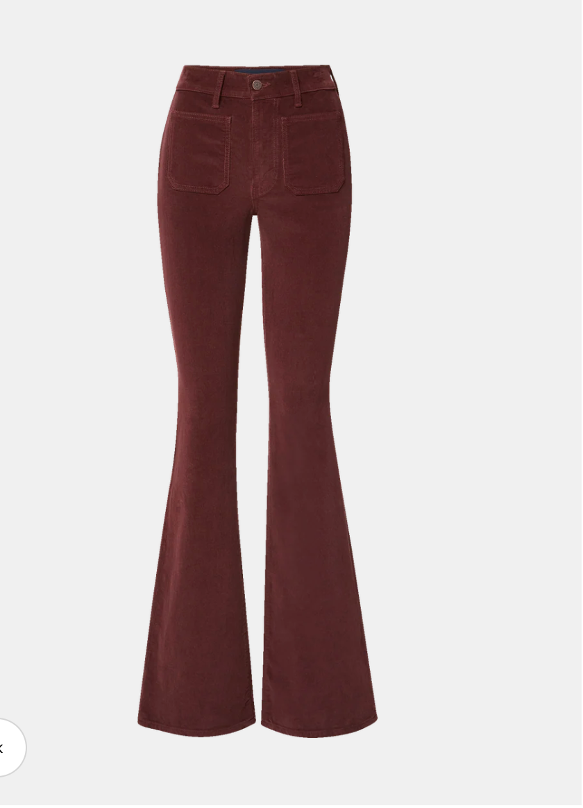 Beverly Corduroy Skinny-Flare Pant