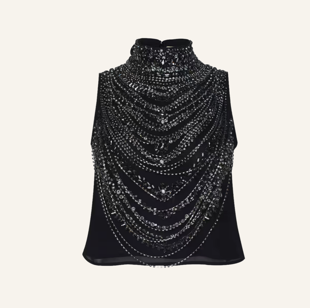 Yun Draped Crystal Tank