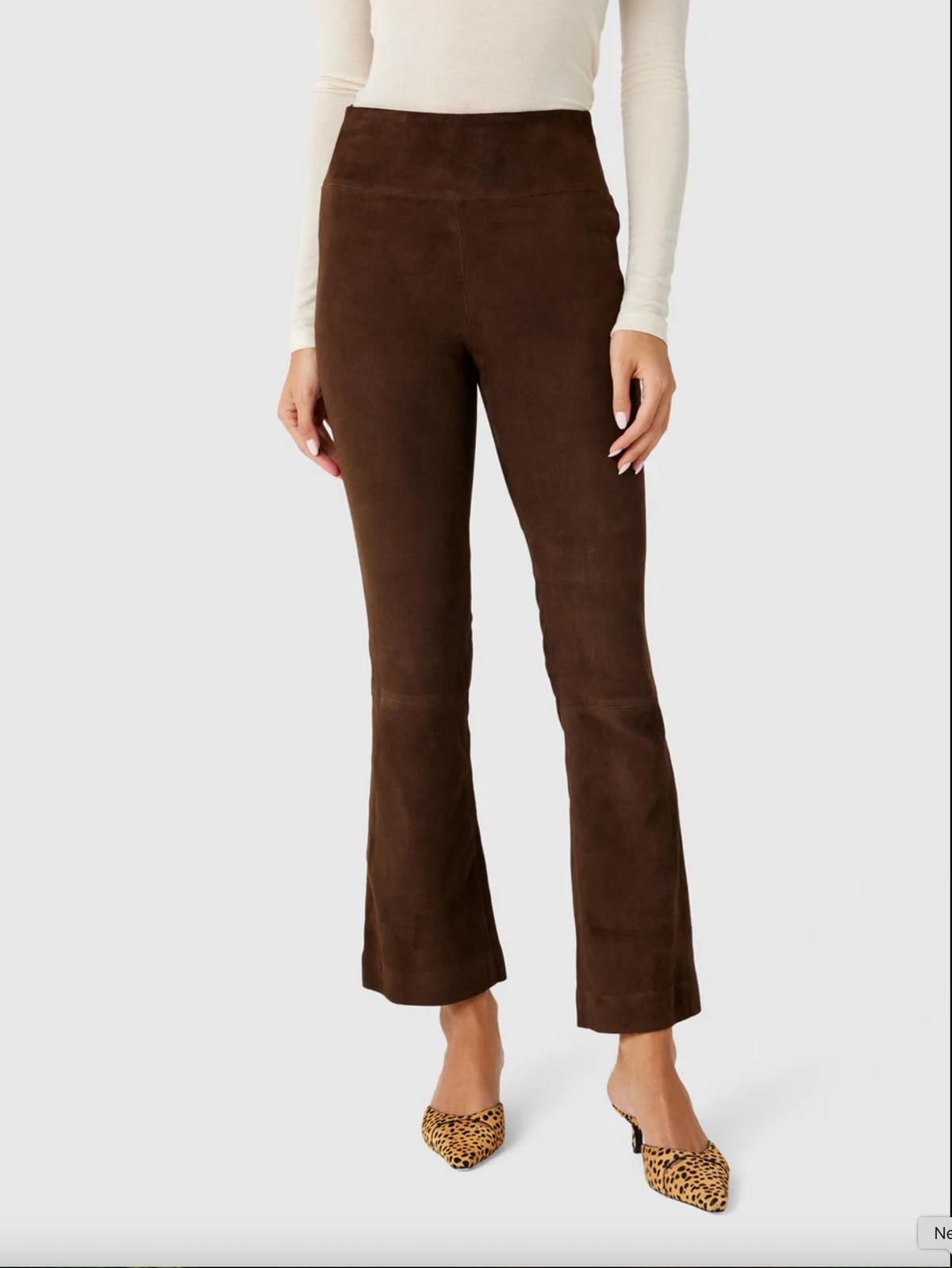Jackie Leather Ankle Flare