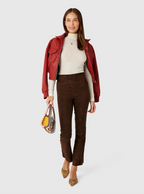 Jackie Leather Ankle Flare
