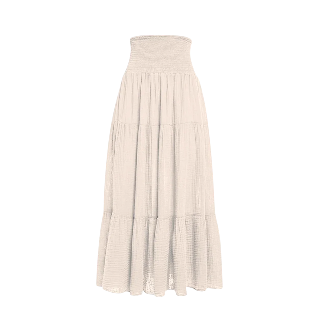 Smock Maxi Skirt Gauze