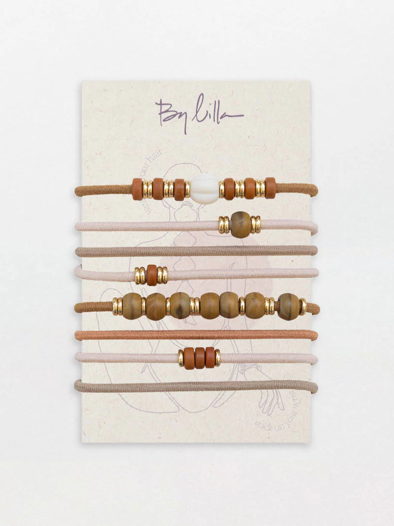 The Village Bracelet/Hair Tie 8 Pack