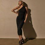 One Shoulder Ruched Dress