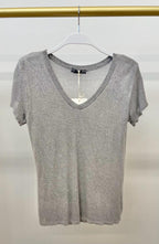 Raw Edge S/S V-Neck Tee