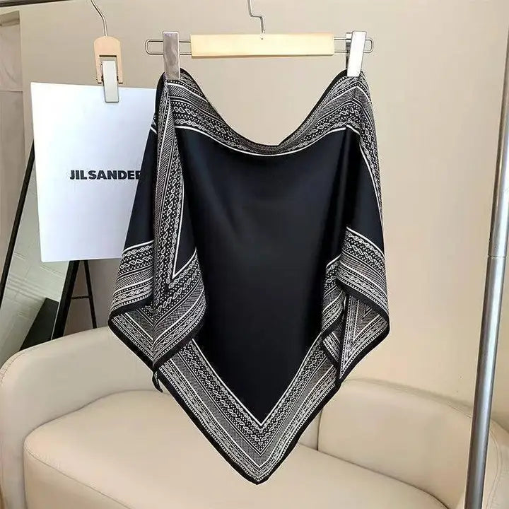 Printed Bandana Style Wrap