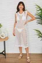 Crochet Sleeveless Midi Dress