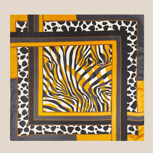 Abstract Animal Print Scarf