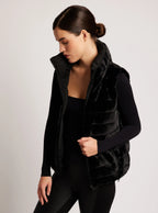 Adventurer Puffer Reversible Faux Fur Vest