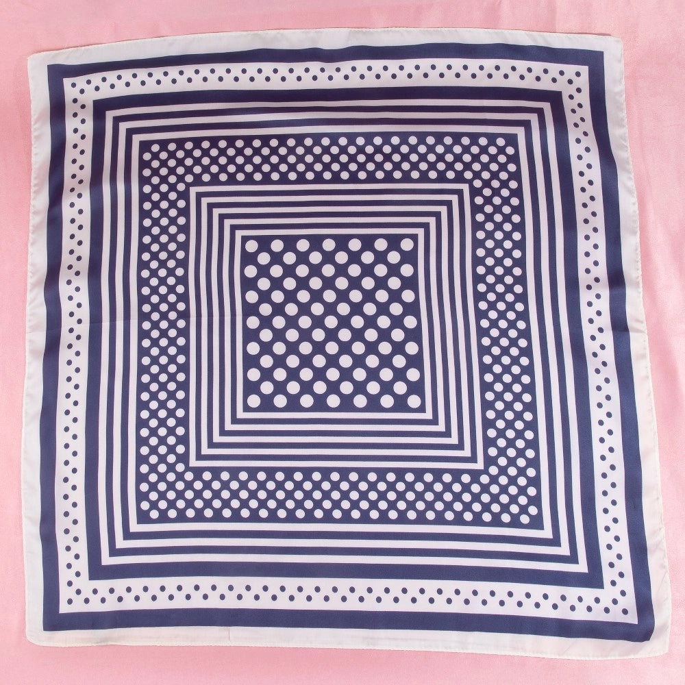 Polka Dot Satin Bandana