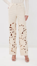 Betty Floral Cut Out Jean
