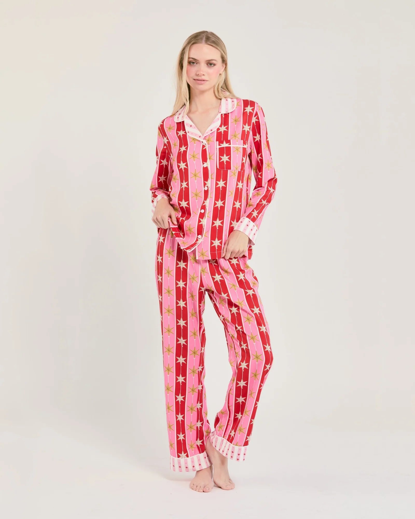 Tree Topper Long Sleeve Pajama Set